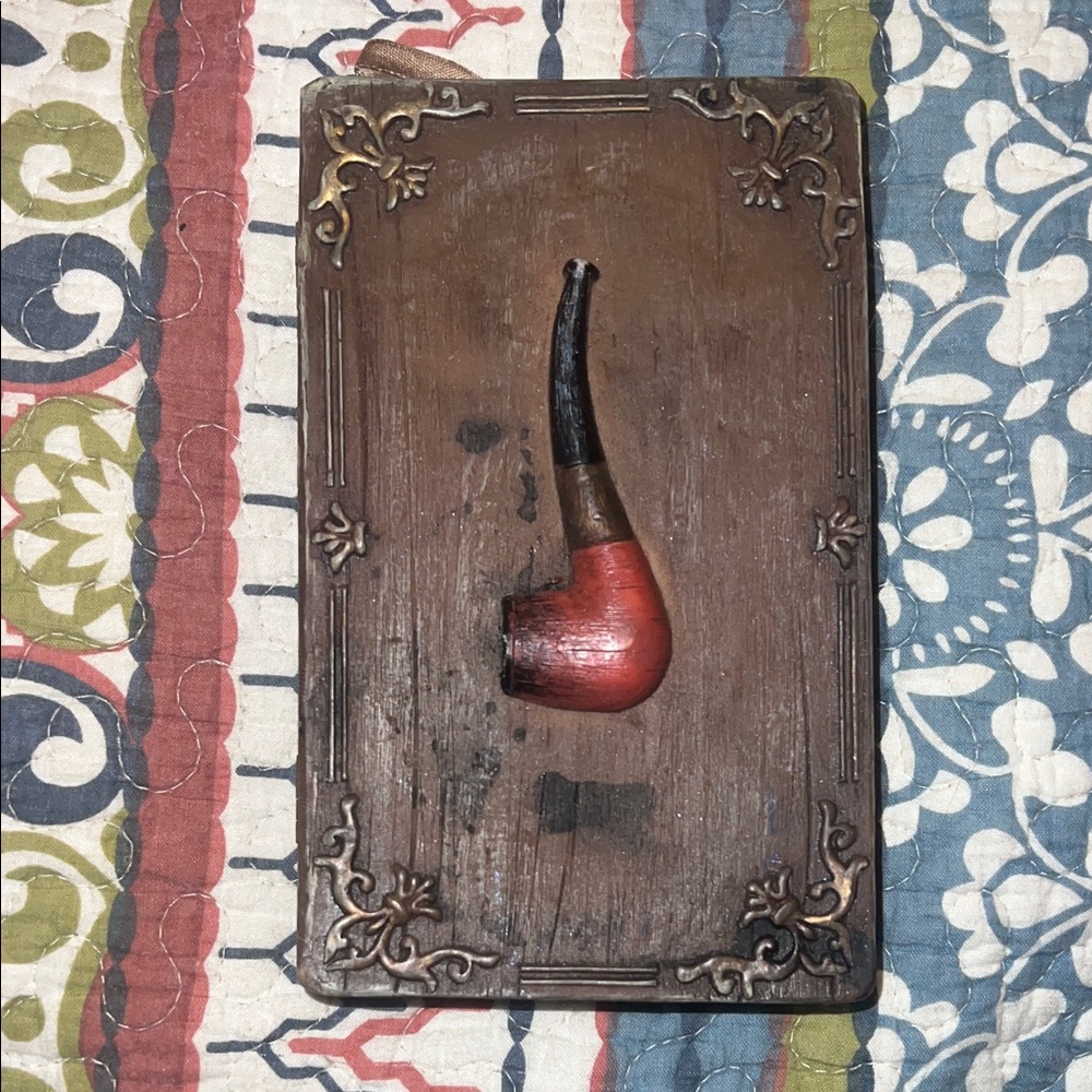 Unique vintage pipe themed picture frame - Picture 3 of 5